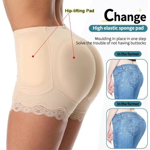 Puimentiua Sexy Women Pads Enhancers Fake Ass Hip Butt Shapers Control Panties Padded Slimming Underwear Enhancer Hip Pads Pant