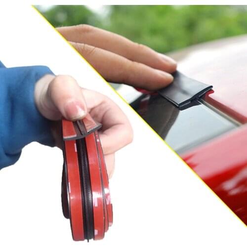2M Car Roof Protector Seal Noise Insulation Door Weatherstrip Front Rear Windshield Edge Sealing Strips Sticker Auto Accessories