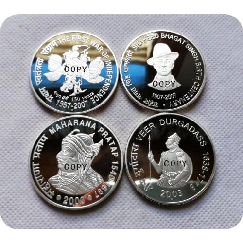 2003-M,2007-M India 100 Rupees copy coins commemorative coins-replica coins medal coins collectibles badge