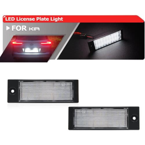 2x Fits For Kia Forte Seden 2019- XCeed 2020 White Canbus SMD Rear Led License Plate Lights Lamp