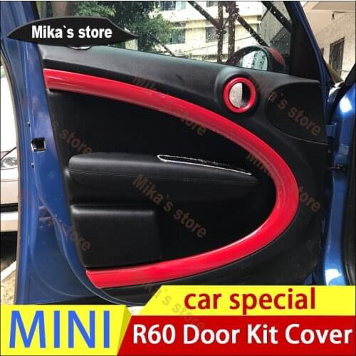New PC Material Protected Mini Ray Style Indoor door Kit cover For Mini Cooper Countryman R60 (4pcs/Set) decoration Accessories