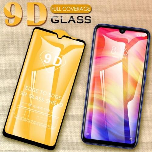 9D Protective Film For Xiaomi Redmi Note 9T 9S 9 Prime Power 8T 8 7 6 5 Pro Max 4G 5G Full Cover Screen Protector Tempered Glass