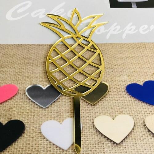 Pineapple Cake Topper ,Tropical Acrylic wedding cake topper ,Birthday Pineapple Baby Shower Cake Toppe,As a Gift Decor Supplies
