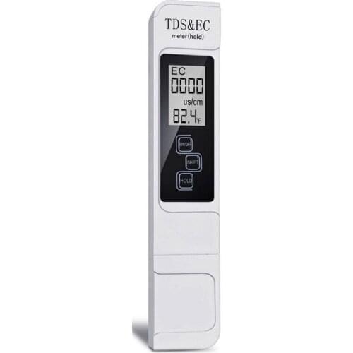 TDS EC Meter Digital Water Quality Tester 0-9999 PPM Measurement Range Water Purity Temperature Meter Tester Promotion