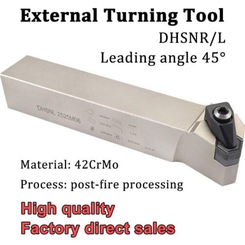 DHSNR2020K06 DHSNR 2525M06 DHSNL 45 degree External Turning Tool Holder CNC Lathe Cutter Tools For Carbide Inserts HN**0604