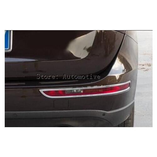 For Audi Q5 2009 2010 2011 2012 2013 2014 2015 2016 ABS Chrome Rear Foglight Cover Trim Tail Fog Light Lamp Frames Decoration