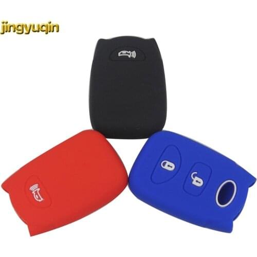 Jingyuqin 3 Buttons Car Key Fob Silicone Rubber Protect Case for Hyundai Accent 2017 Key Cover Car-styling