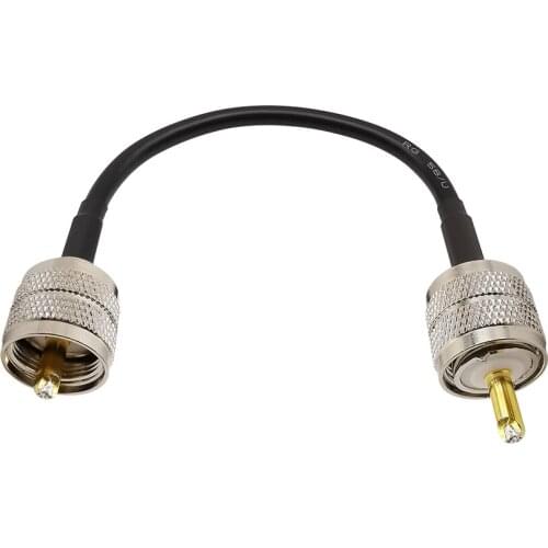 RG58 Coaxial Cable UHF Male to UHF Male PL259 PL-259 Plug Connector RF Adapter Coax Ham Radio Extension Cable 30CM-3Meters