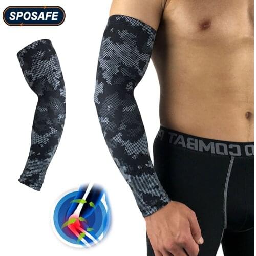 1Pc UV Protection Tattoo Arm Sleeve - Sports Compression Sleeves Elbow Brace for Arthritis Lymphedema Basketball Cycling Golf