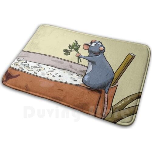 Ratatouille Mat Rug Carpet Anti-Slip Floor Mats Bedroom Ratatouille Rat Cooking