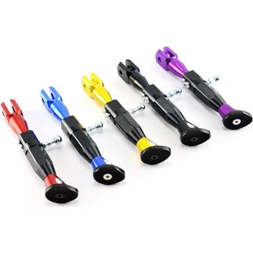 Motocross bracket with adjustable universal support modified unilateral heightening Suzuki Haojue scooter decorative side stand