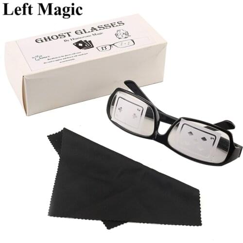 Magic Ghost Glasses 2.0 version Magic Tricks Selected Card Appears On Glass Magia Close Up Illusions Prop Accessories Mentalism