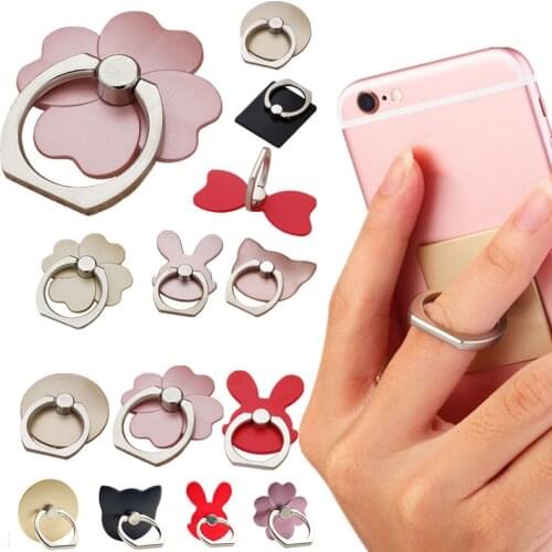NEW Finger Ring Mobile Phone Smartphone Stand Holder For iPhone X 8 7 6 Plus 5S Smart Phone IPAD MP3 Car Mount Stand For Samsung