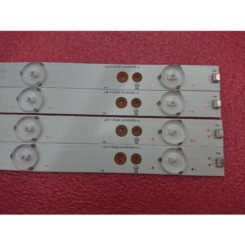 New 4 PCS 9LED LED backlight strip for KDL-40R350B 40PFT5300 40PFT5655 40PFT5300 LB-F3528-GJ40409-B H LB40013 V0 LBM400P0901