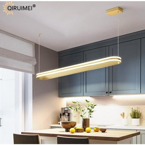 Golden Black Dimmable New Modern LED Pendant Lights For Bedroom Living Dining Room Kitchen Iron Aluminum Lamps Indoor Lighting