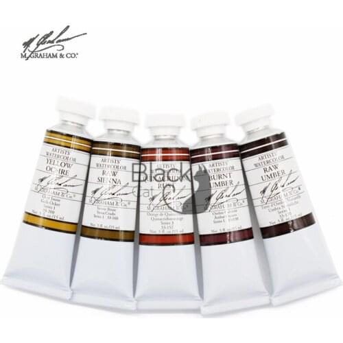 Original imported M.GRAHAM artist acuarelas 15ml earth color series painting art supplies