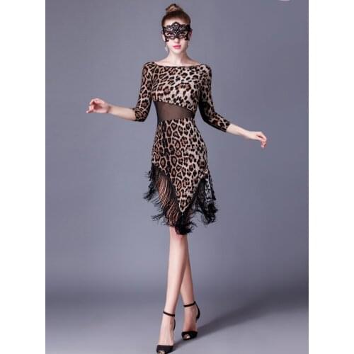 Latin Dance Dress Sexy Silky Tassel Gauze Girls Fringe Ballroom Skirt Tango Dress salsa robe de danse latine filles danza latino