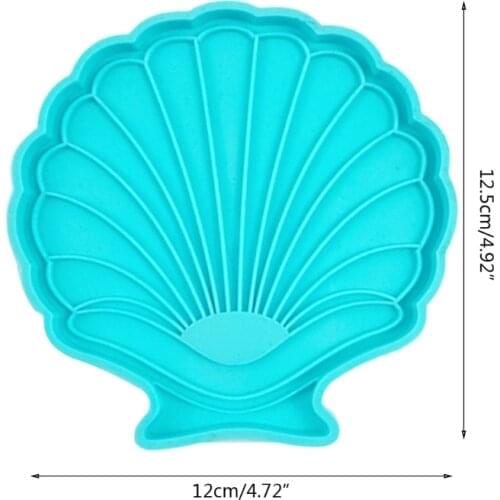 Shell Shape Coaster Epoxy Resin Mold Cup Mat Pad Silicone Mould DIY Crafts Decorations Ornaments Casting Tools