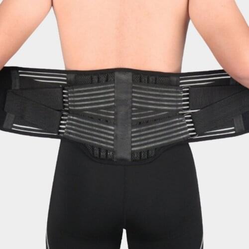 Lumbar Waist Support Belt Strong Lower Back Brace Support Corset Belt Waist Trainer Sweat Slim Belt For Sports Pain Relief HL