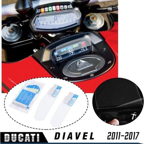 Clear Dashboard Screen Protector Tacho Protection Film Screen Protector for For Ducati Diavel 2011 2012 2013 2014 2015 2016 2017