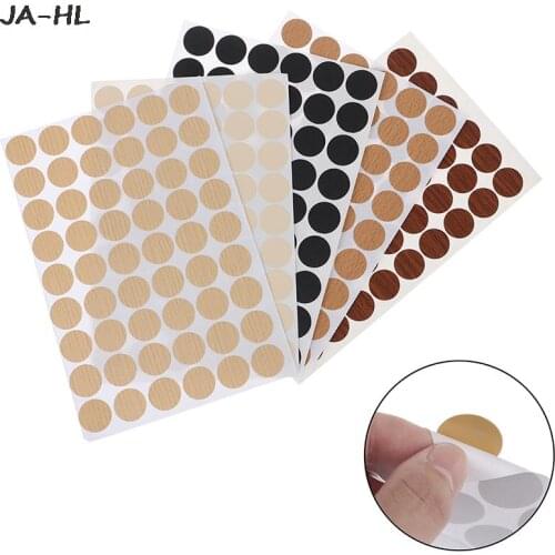 Self Screw 1sheet Cover Caps Stickers Adhesive Decorative Films Furniture Stickers Wood Craft Desk Cabinet Ornament