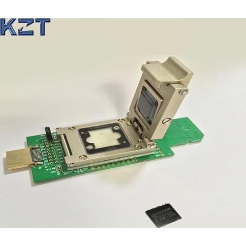 SD interface reader for eMCP162/BGA186 socket/adapter to USB--HDMI data recovery with Alloy clamshell programming adapter