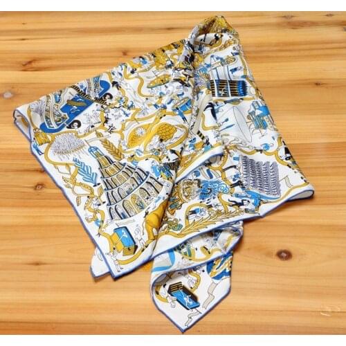 Head Scarves for Hair Wrapping Women 100% Real Silk Scarf Wraps Shawl Square 35"