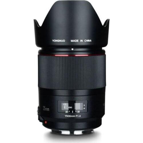 YONGNUO Wide-Angle Prime Lens YN35mm F1.4 Bright Large Aperture AF MF Lenses for Canon DSLR cameras