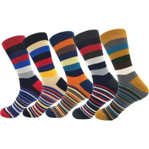 SI MI DA DANG Men's Colored Socks