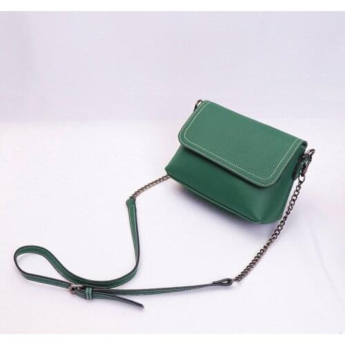 Cows Skin, Daily Flap Chains Messenger, Women Genuine Leather Shoulder Bag, Lady 100% Natural Cowhide Cross body Bag, A243