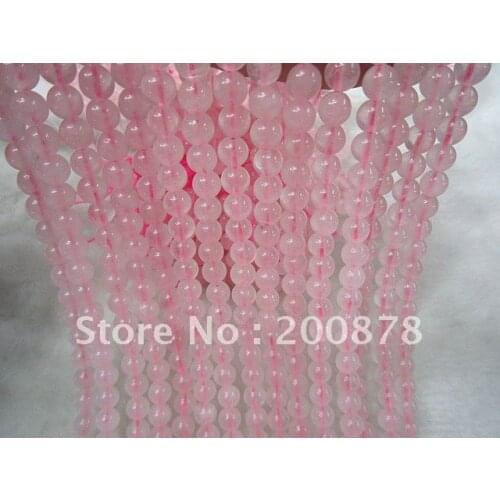 TSB0468 Natural Pink Crystal Quartz Loose Strand,6mm,Natural Stone Beads,16