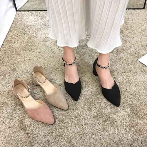 Womens Shoes Sandals 2020 New Spring High Heels Thick Heel Roman Shoes pumps