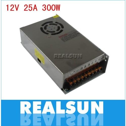 12V 25A 300W Switching Power Supply Driver Switching For LED Strip Light Display 110V /220V free shipping