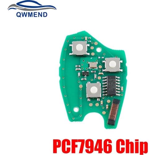 BHKEY 2/3Buttons Remote Car key PCB For Renault PCF7946/PCF7947 Chip For Renault Megane Modus Clio Kangoo Logan Electronic Board