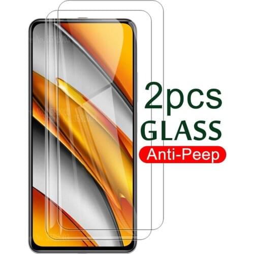 For poco f3 global version glass 2pcs protective glass for xiaomi pocophone f3 5g little f 3 pocof3 screen protectors film cover