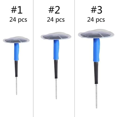 24 pcs Car Motorcycle Universal Tubeless Tire Tyre Puncture Repair Mushroom Plug Patch Gum Car Tire Repair Tool