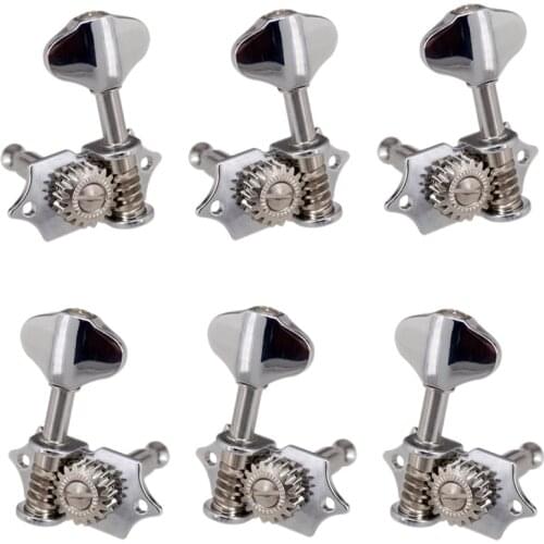 3L3R 6Pcs 1:18 Guitar String Tuning Pegs Tuner Machine Heads Knobs Tuning Keys for Acoustic or Electric Guitar