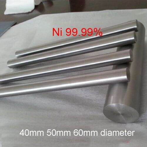 40mm 50mm 60mm ASTM Ni 99.99% Nickel Alloy Rod and bar Pure nickel N4 N6 nickel stick Electroplating Anode Sacrificial anod