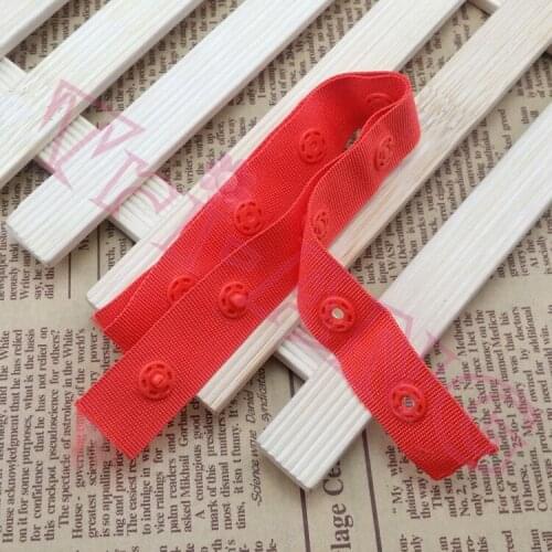 50 yards/lot, 2018 Popular snap fastener tape white black snap button, garment fastener tape