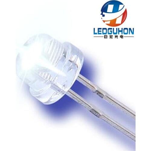 White light straw hat led diode 5mm