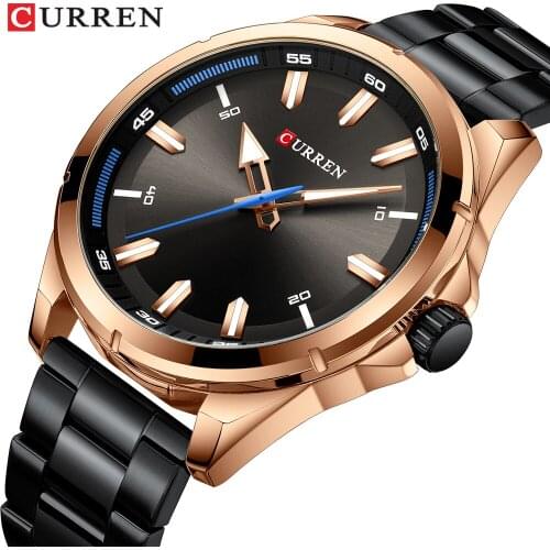 Simple Design Curren Quartz Watch Men New Fashion Casual Stainless Steel Wristwatch Business Gift Dropshipping relojes hombre