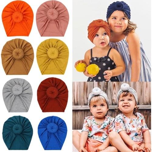 Baby Headbands Newborn Headwear Cotton Toddler Turban Hair Accessories Spring Summer Simple Hairbands Headdress