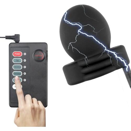 Electric Shock Sex Toys For Men Therapy Penis Massage Delay Training Penis Electro Stimulator Adult Products Glans Trainer