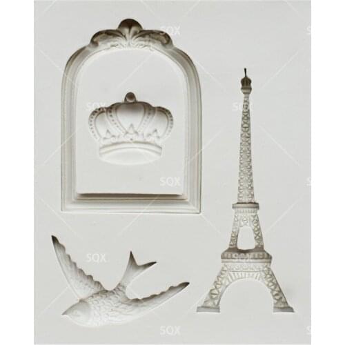 Bird / Tower / Gate / Crown Chocolate Cake Baking Molds,Cake Decorating Tools Pastry Tools Kitchen Accessories SQ16233
