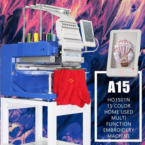 China 10 years service ! Newest tajima 47 head15 colors home use single head for flat hat embroidery machine with high speed