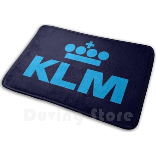 Klm Carpet Mat Rug Cushion Klm Airlane Dutch Boeing B747 Airplane Sky Fly Landing Pilot Aviation