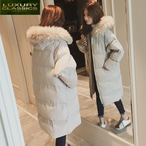 Jacket New Women Winter 2021 Thick Down Cotton Padded Coat Plus Size Parkas Long Warm Tops Female Chaqueta Mujer LWL930