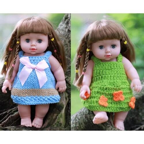 12'' 30CM Soft Vinyl Eyes Blinking Newborn Baby Dolls Simulation washable Dolls Toys Gifts