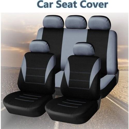 Car Seat Covers Set Universal Fit Most Cars Covers with Gray Double Wings Styling Car Seat Protector