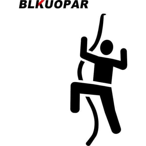 BLKUOPAR for Climbing Icon Silhouette Car Stickers Motorcycle Helmet Decals Vinyl Anime Occlusion Scratch Car Accessories